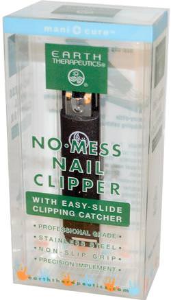 NoMess Nail Clipper, with Easy-Slide Clipping Catcher, 1 Clipper by Earth Therapeutics-Bad, Skönhet, Smink, Nagelvård, Nagelklippare