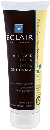 All Over Lotion, Nourishing. Unscented, 8 fl oz (237 ml) by Eclair Naturals-Hälsa, Hud, Kroppslotion