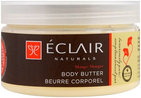 Body Butter, Mango, 4 oz (113 g) by Eclair Naturals-Hälsa, Hud