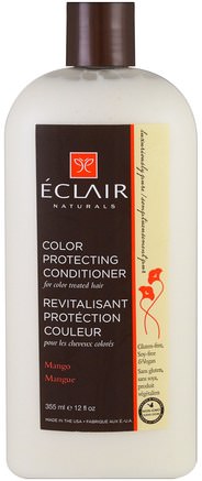 Color Protecting Conditioner, Mango, 12 fl oz (355 ml) by Eclair Naturals-Bad, Skönhet, Hår, Hårbotten, Balsam