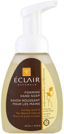 Foaming Hand Soap, Shea Butter & Oatmeal, 8.5 fl oz (251 ml) by Eclair Naturals-Bad, Skönhet, Tvål