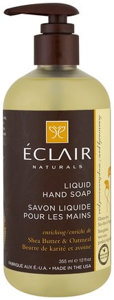 Liquid Hand Soap, Shea Butter & Oatmeal, 12 fl (355 ml) by Eclair Naturals-Bad, Skönhet, Tvål