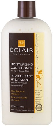 Moisturizing Conditioner, Shea Butter & Oatmeal, 12 fl oz (355 ml) by Eclair Naturals-Bad, Skönhet, Hår, Hårbotten, Balsam