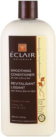 Smoothing Conditioner, Creamy Coconut, 12 fl oz (355 ml) by Eclair Naturals-Bad, Skönhet, Hår, Hårbotten, Balsam