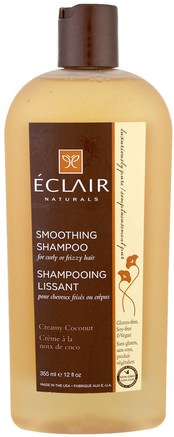 Smoothing Shampoo, Creamy Coconut, 12 fl oz (355 ml) by Eclair Naturals-Bad, Skönhet, Hår, Hårbotten, Schampo