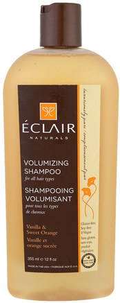 Volumizing Shampoo, Vanilla & Sweet Orange, 12 fl oz (355 ml) by Eclair Naturals-Bad, Skönhet, Schampo