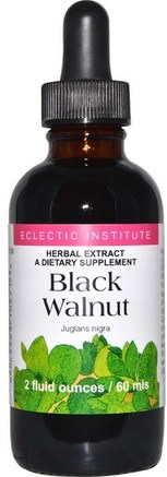 Black Walnut, 2 fl oz (60 ml) by Eclectic Institute-Örter, Svart Valnöt