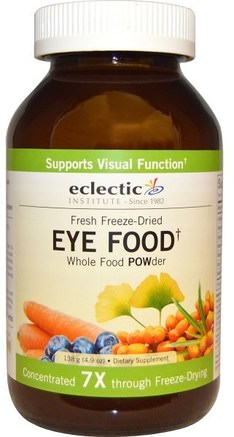 Eye Food, Whole Food Powder, 4.9 oz (138 g) by Eclectic Institute-Hälsa, Ögonvård, Visionvård, Vision