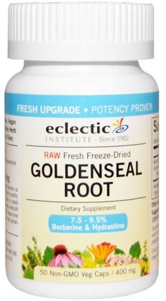 Goldenseal Root, 400 mg, 50 Veg Caps by Eclectic Institute-Örter, Goldenseal Rot