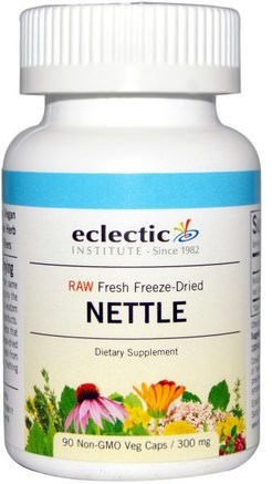 Nettle, 300 mg, 90 Veggie Caps by Eclectic Institute-Örter, Nässlor Stinging