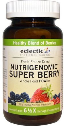 Nutrigenomic Super Berry, Whole Food Powder, 3.2 oz (90 g) by Eclectic Institute-Kosttillskott, Antioxidanter