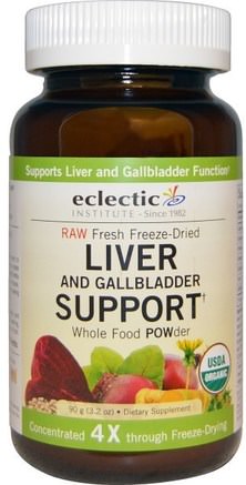 Organic Liver and Gallbladder Support, Whole Food Powder, 3.2 oz (90 g) by Eclectic Institute-Kosttillskott, Enzymer, Gallsyra, Hälsa, Leverstöd