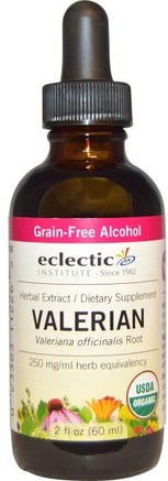 Organic Valerian, 2 fl oz (60 ml) by Eclectic Institute-Örter, Valerianer