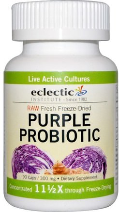 Purple Probiotic, 300 mg, 90 Caps by Eclectic Institute-Kosttillskott, Probiotika, Stabiliserade Probiotika