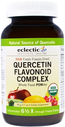 Quercetin Flavonoid Complex, Whole Food Powder, 3.2 oz (90 g) by Eclectic Institute-Kosttillskott, Quercetin