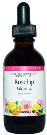 Rosehip Glycerite, Alcohol Free, 2 fl oz (60 ml) by Eclectic Institute-Vitaminer, Vitamin C, Rosen Höfter