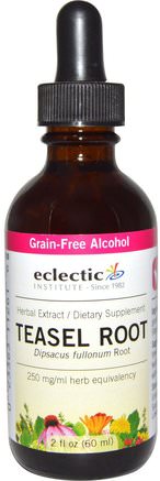 Teasel Root, Grain-Free Alcohol, 2 fl oz (60 ml) by Eclectic Institute-Örter