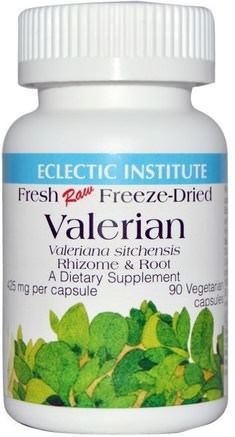 Valerian, 425 mg, 90 Veggie Caps by Eclectic Institute-Örter, Valerianer