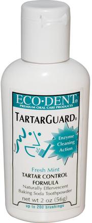 TartarGuard, Tartar Control Formula, Fresh Mint, 2 oz (56 g) by Eco-Dent-Bad, Skönhet, Tandkräm