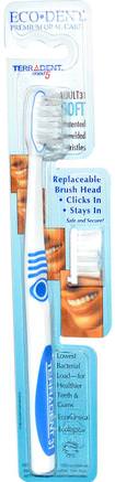 TerrAdent med5, Adult 31, Soft, 1 Toothbrush, 1 Spare Brush Head by Eco-Dent-Bad, Skönhet, Oral Tandvård, Tandborstar
