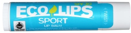 SPF 30.15 oz (4.25 g) by Eco Lips Sport Lip Balm-Bad, Skönhet, Läppvård, Läppbalsam