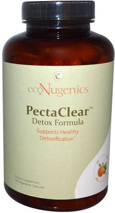 PectaClear, Detox Formula, 180 Veggie Caps by Econugenics-Kosttillskott, Fiber, Econugenics Detox, Citrus Pektin Modifierad