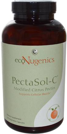 PectaSol-C, Modified Citrus Pectin, 270 Vegetable Capsules by Econugenics-Econugenics Immunhälsa, Econugenics Detox