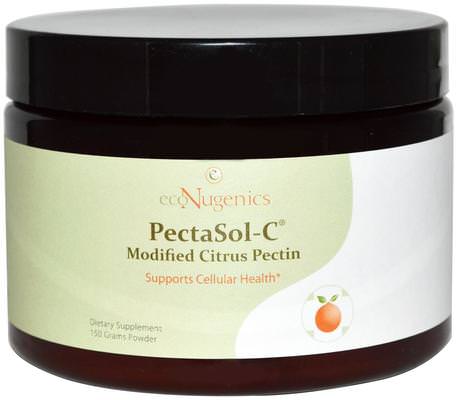 PectaSol-C Modified Citrus Pectin, Powder, 150 g by Econugenics-Kosttillskott, Fiber, Econugenics Immunhälsa, Citruspektin Modifierad