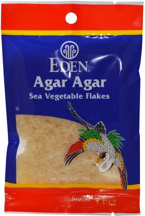 Agar Agar, Sea Vegetables Flakes, 1 oz (28 g) by Eden Foods-Kosttillskott, Alger Olika, Agaragar