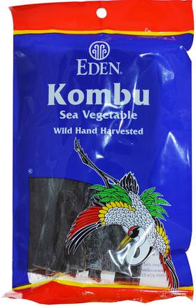 Kombu, Sea Vegetable, 2.1 oz (60 g) by Eden Foods-Kosttillskott, Olika Alger