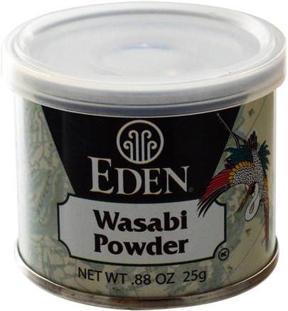 Wasabi Powder.88 oz (25 g) by Eden Foods-Mat, Förband Och Kryddor, Detox, Wasabi