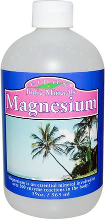 Ionic Minerals, Magnesium, 19 oz (563 ml) by Eidon Mineral Supplements-Kosttillskott, Mineraler, Magnesium, Flytande Magnesium