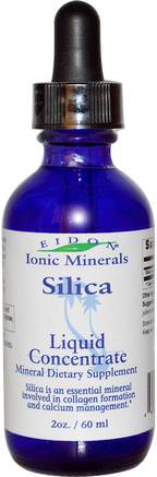 Ionic Minerals, Silica, Liquid Concentrate, 2 oz (60 ml) by Eidon Mineral Supplements-Kosttillskott, Mineraler, Kisel (Kisel)