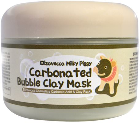 Milky Piggy Carbonated Bubble Clay Mask, 100 g by Elizavecca-Bad, Skönhet, Ansiktsmask, Lera Masker