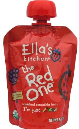 The Red One, Squished Smoothie Fruits, 3 oz (85 g) by Ellas Kitchen-Barns Hälsa, Barn Mat, Baby Matning, Mat