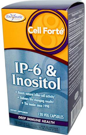 Cell Forte, IP-6 & Inositol, 120 Veggie Caps by Enzymatic Therapy-Kosttillskott, Antioxidanter, Ip 6