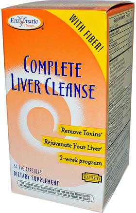 Complete Liver Cleanse, 84 Veggie Caps by Enzymatic Therapy-Hälsa, Leverstöd