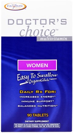 Doctors Choice Multivitamin, for Women, 90 Tablets by Enzymatic Therapy-Vitaminer, Kvinnor Multivitaminer