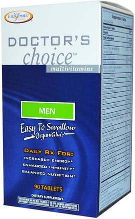 Doctors Choice Multivitamins, Men, 90 Tablets by Enzymatic Therapy-Vitaminer, Män Multivitaminer