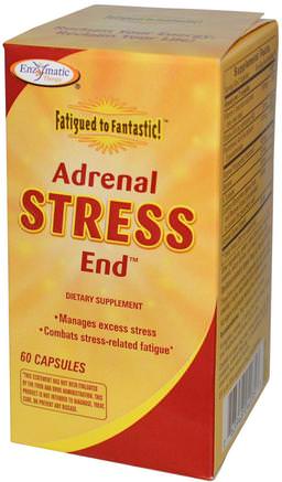 Fatigued to Fantastic!, Adrenal Stress End, 60 Capsules by Enzymatic Therapy-Kosttillskott, Binjur