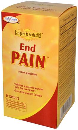 Fatigued to Fantastic!, End Pain, 90 Tablets by Enzymatic Therapy-Kosttillskott, Hälsa