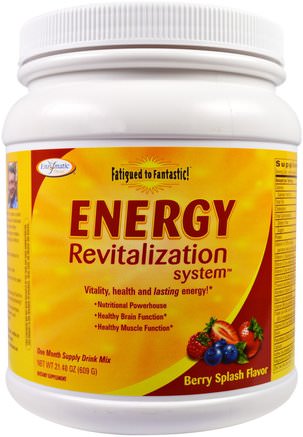 Fatigued to Fantastic!, Energy Revitalization System, Berry Splash Flavor, 21.48 oz (609 g) by Enzymatic Therapy-Kosttillskott, Binjur
