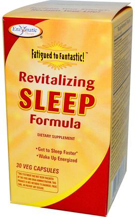 Fatigued to Fantastic! Revitalizing Sleep Formula, 30 Veggie Caps by Enzymatic Therapy-Kosttillskott, Sömn