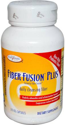 Fiber Fusion Plus, 120 Veggie Caps by Enzymatic Therapy-Kosttillskott, Fiber