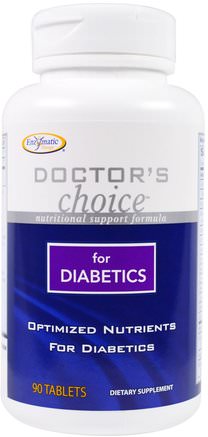 Optimized Nutrients For Diabetics, 90 Tablets by Enzymatic Therapy-Kosttillskott, Hälsa