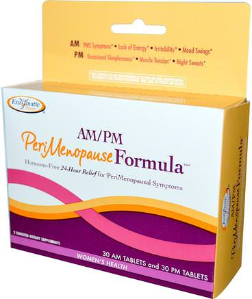 PeriMenopause Formula, AM/PM, 60 Tablets by Enzymatic Therapy-Kosttillskott, Hälsa, Kvinnor