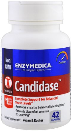 Candidase, 42 Capsules by Enzymedica-Hälsa, Detox