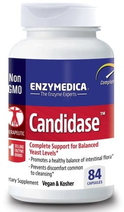 Candidase, 84 Capsules by Enzymedica-Hälsa, Detox