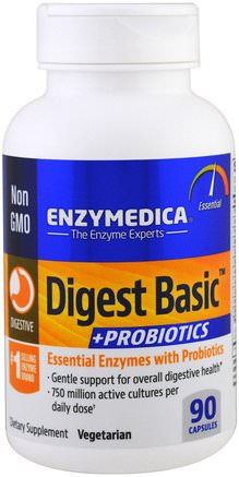 Digest Basic + Probiotics, 90 Capsules by Enzymedica-Kosttillskott, Probiotika
