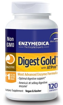 Digest Gold with ATPro, 120 Capsules by Enzymedica-Kosttillskott, Matsmältningsenzymer